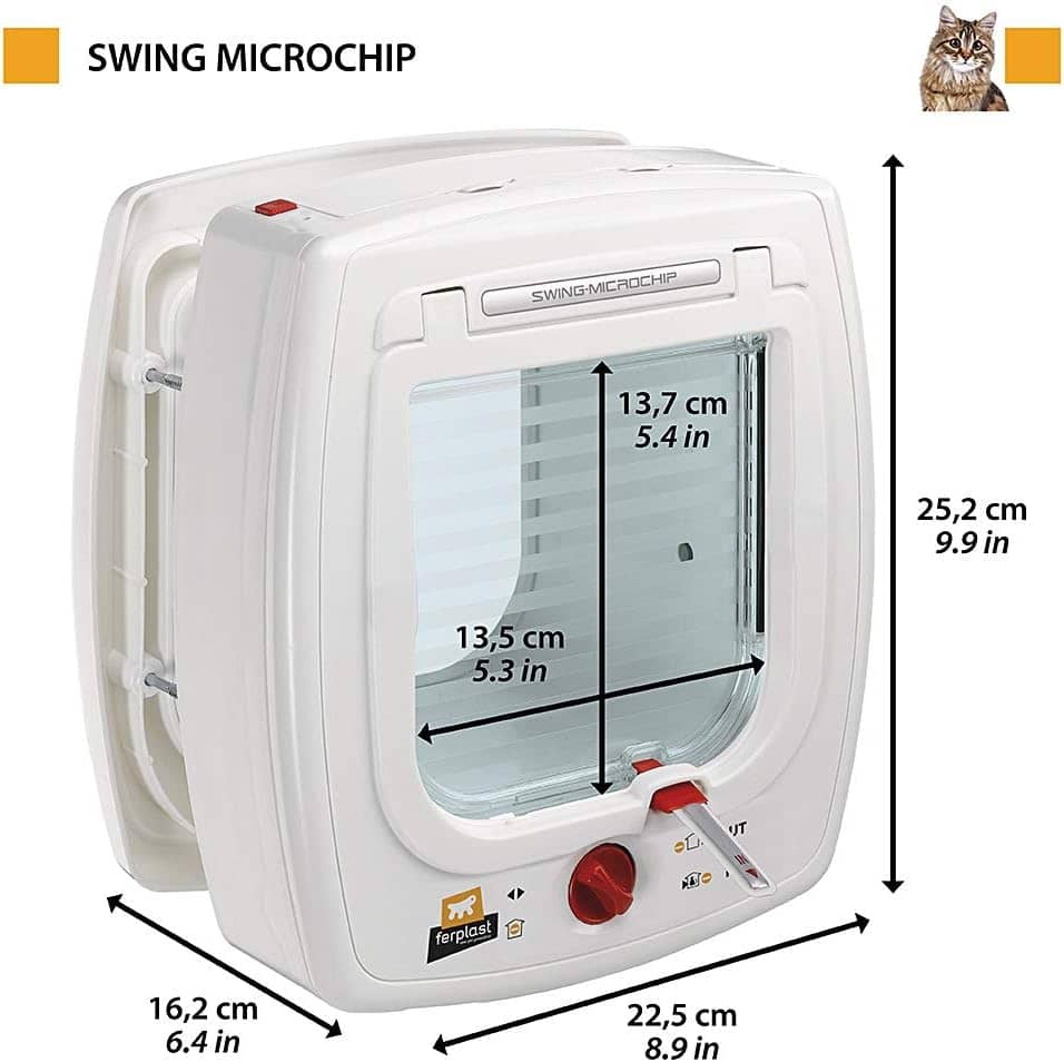 dimension Chatiere electronique Ferplast swing