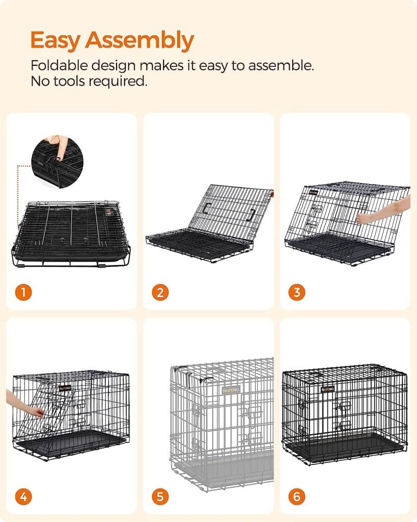 cage pour chien 107 cm pliante